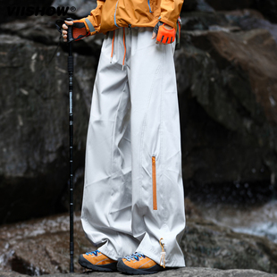 潮牌防水拉链直筒休闲裤 秋季 男款 VIISHOW户外机能登山百搭冲锋裤