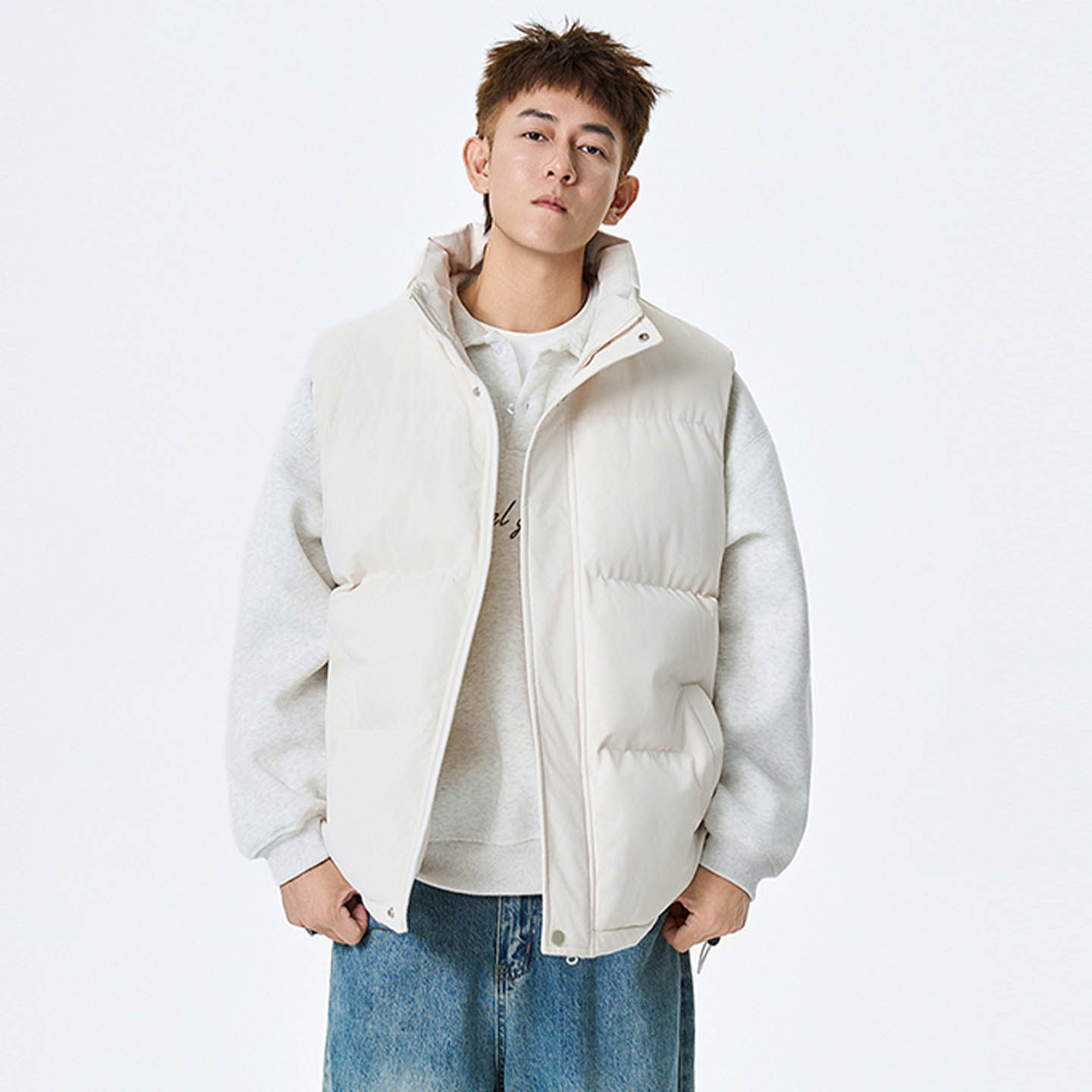 2025秋冬棉衣马甲男女新款潮流穿搭大码坎肩保暖加厚休闲马夹棉服,男装,常规马甲,淘宝优惠券,粉丝福利购,淘宝优惠卷