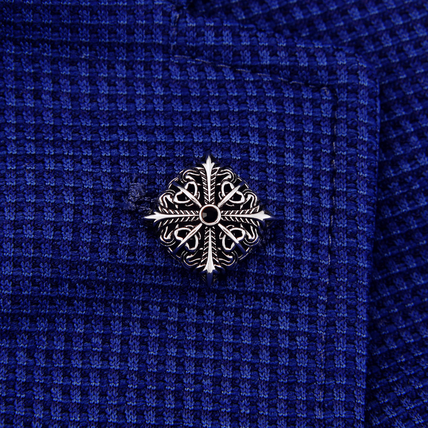 斯巴达复古镀白金男原创设计胸针