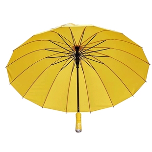 创意黄色抗风男女优质16骨长柄伞晴雨伞太阳伞商务伞可定制广告伞