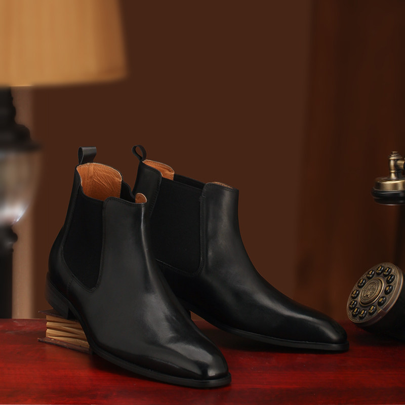 高级内缝BL支线工艺切尔西靴