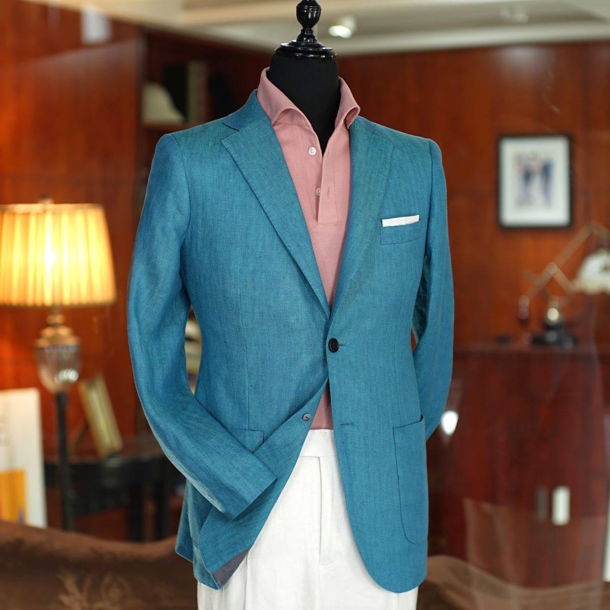 男士亚麻休闲夹克 三色可选