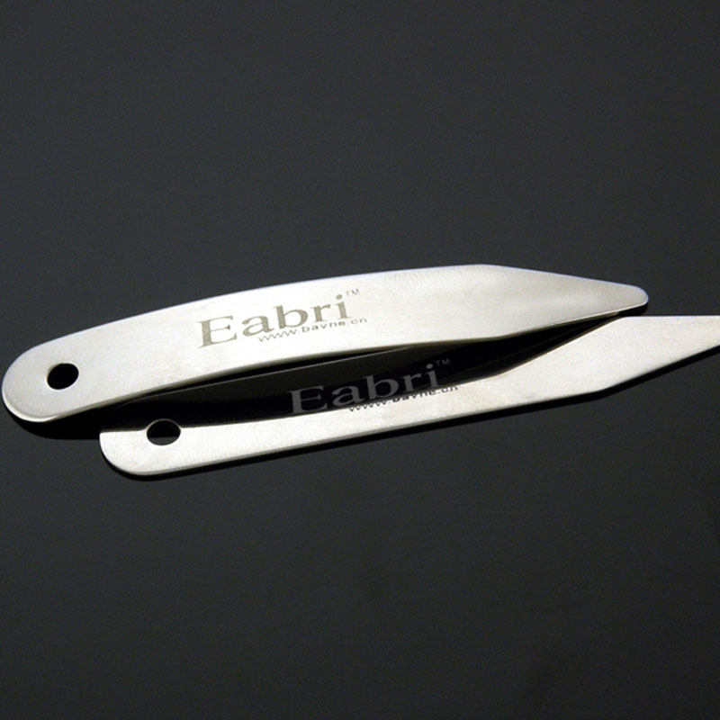 Eabri  男士法式衬衫领撑片领插片商务男士领尖撑插角片领撑钛钢