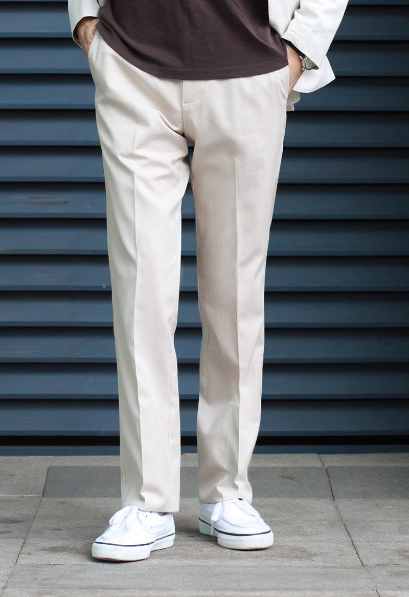 eabri驿泊男士免烫休闲卡其裤