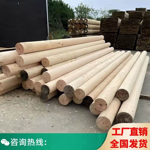 防腐木圆柱户外碳化木厂家直销