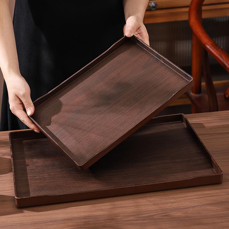 酒店托盘商用塑料长方形客房水杯茶盘宾馆洗漱用品收纳盘防滑托盘