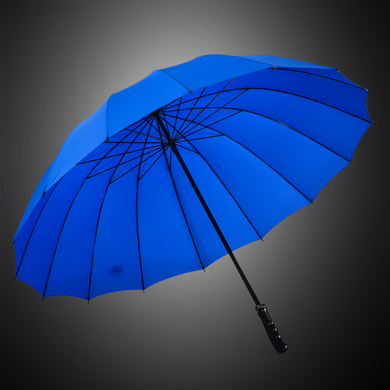 长柄16骨大雨伞三人钢骨高尔夫伞