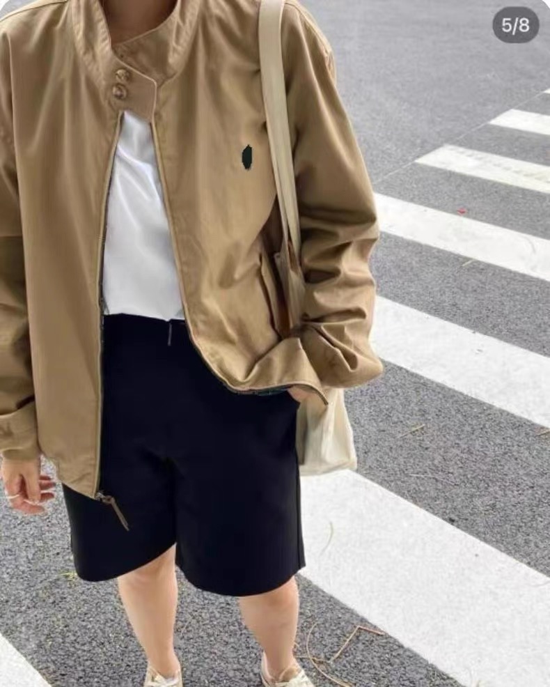 原 经典款式男女同款休闲版型立领拉链夹克外套秋季新品