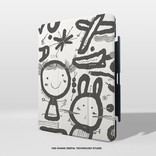 妖上绘本适用2025ipad10.9苹果mini567磁吸带笔槽pro11保护套matepadair11.5华为10.4平板壳