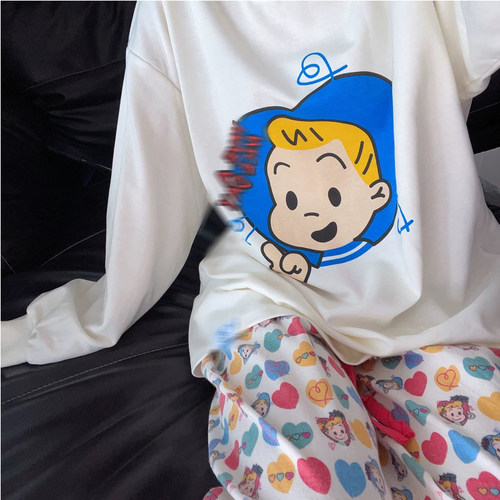 日式原田志女纯棉卡通睡衣