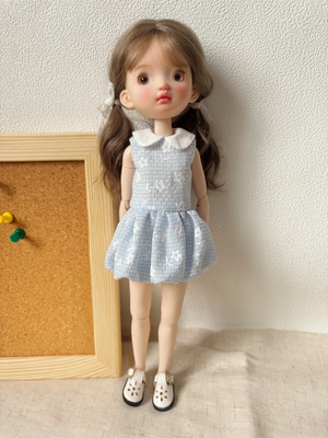 ob22 ob24 娃衣blythe小布蓝豆豆azone娃衣花苞连衣裙日常套装