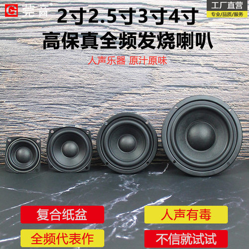 莞音三寸双磁汽车改装全频喇叭