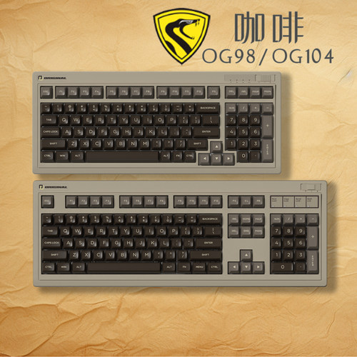 腹灵OG98/OG104码农复古机械键盘