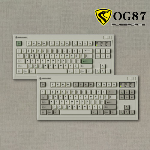 腹灵OG87复古游戏/办公机械键盘