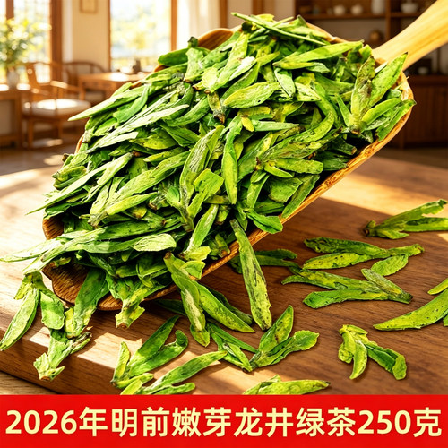 2026年新茶明前龙井绿茶春茶250g