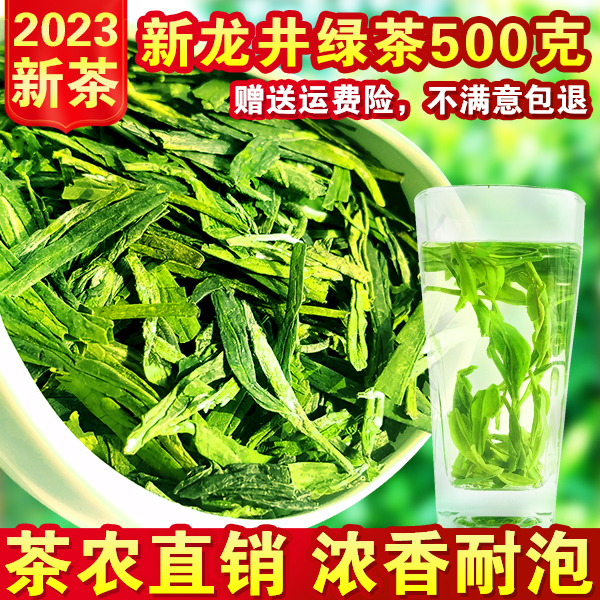 2023新茶龙井茶叶绿茶500g