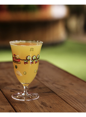 GLASS-BUFF多多干杯圣诞马里奥耀西驯鹿铃铛杯300ml