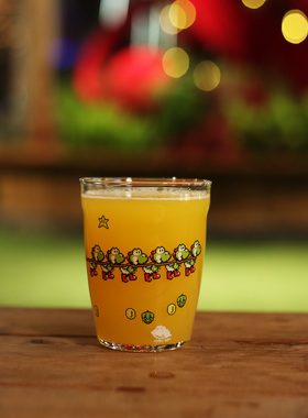 GLASS-BUFF多多干杯圣诞马里奥耀西驯鹿大口杯380ml