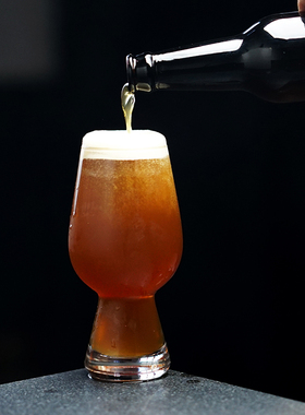 高品质无铅水晶杯Stout世涛精酿啤酒杯IPA郁金香玻璃杯可定制LOGO