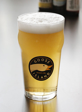 鹅岛GOOSE ISLAND皮尔森英式品脱杯IPA精酿啤酒玻璃杯可定制LOGO