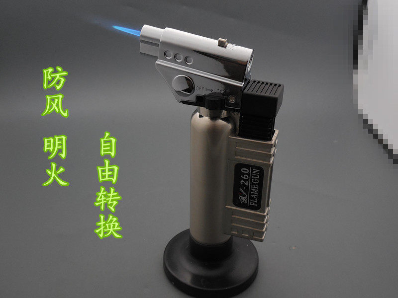 特价创意防风焊枪打火机个性充气点火器雪茄喷枪直冲高温双火焊枪