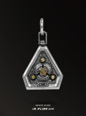 无垠原创设计银吊坠休闲百搭