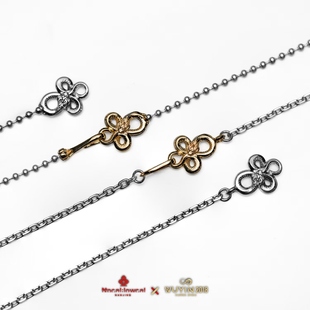 蛇年限定 925银18K金 WUYIN无垠&Nocal lowcal联名梅花巨蛇项链