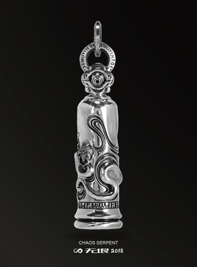 无垠925银潮流复古个性铃铛吊坠