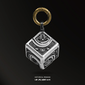 WUYIN无垠 礼物 遗迹系列之永恒图腾壁画吊坠925银指尖陀螺edc