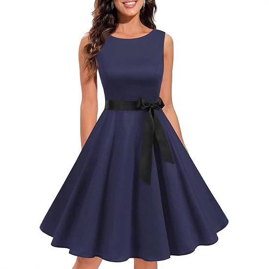 小个子晚礼服女2026新款平时可穿速卖通ebay短款气质主持人连衣裙