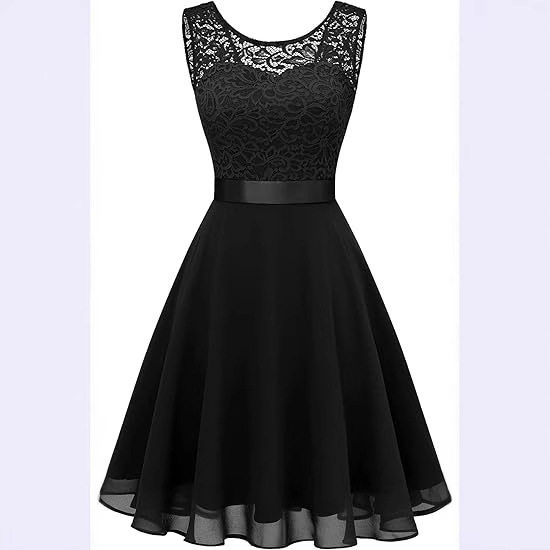 小礼服2026新款蕾丝连衣裙V领性感a字短款修身显瘦日常可穿礼服女