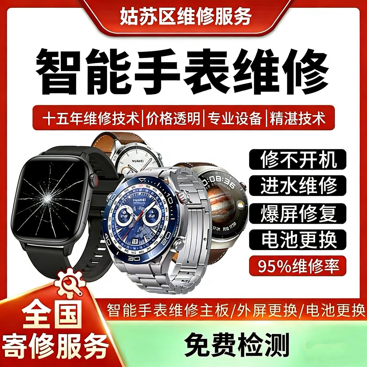 适用华为手表watch3pro手机零部件