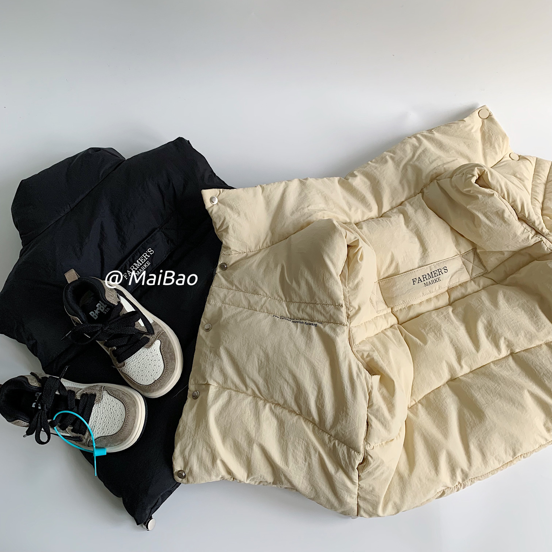 麦宝儿童马甲2025冬季新款男女童纯色夹棉马夹宝宝保暖背心外穿潮