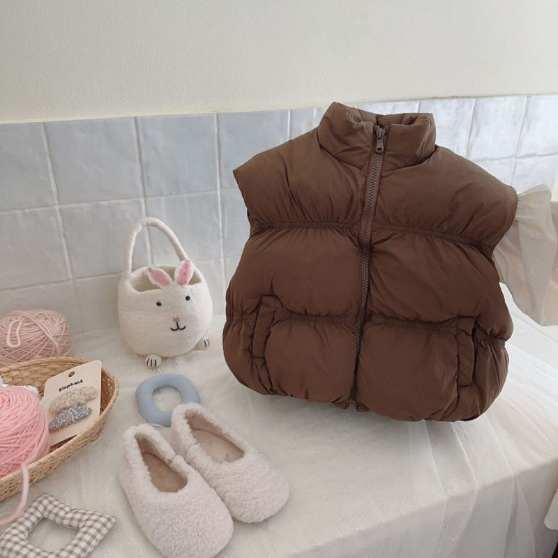 儿童棉马甲2025冬季新款女童韩版加厚保暖秋冬背心宝宝坎肩马甲