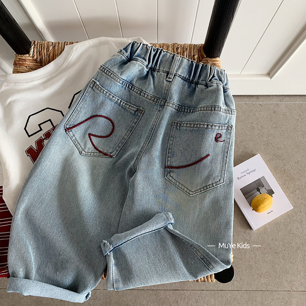 木野儿童春季牛仔裤湖州织里童装男女童百搭帅气长裤宝宝休闲童裤