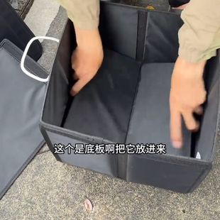 骑手专用折叠外卖箱弹力绳固定鱼箱子折委式 外卖箱姜太公2025