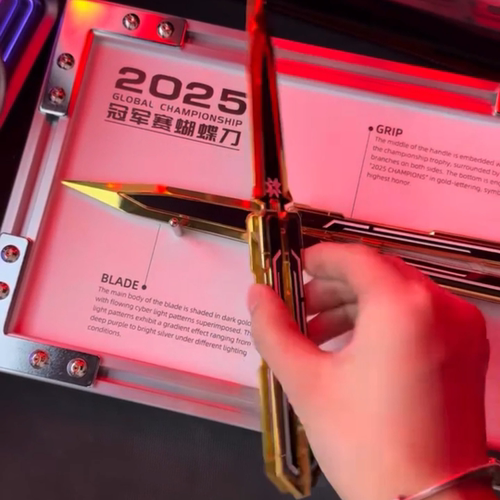 契约 2025 冠军蝴蝶刀模型瓦罗兰特游戏周边武器实物相框摆件