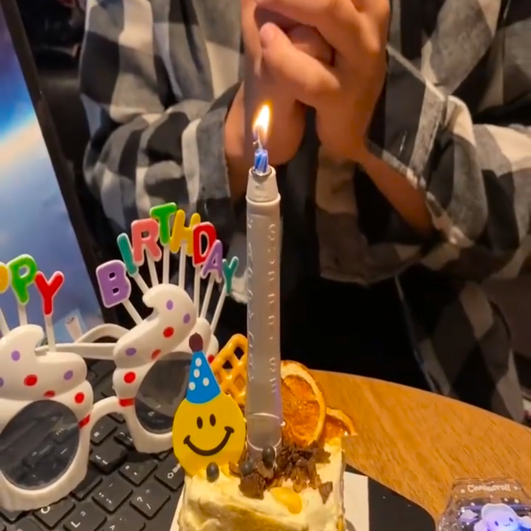 生日蜡烛创意扇子火焰棒韩国创意网红惊喜小丑蛋糕派对烘焙搞怪