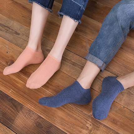 7双装男袜子女士短袜船袜浅口韩国学院风低帮纯棉夏季薄款情侣袜