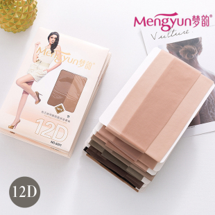 梦韵6201超薄丝袜12D包芯丝加档加大细网眼防勾丝超弹力连裤 袜夏