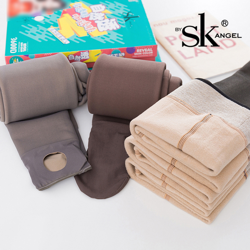 sk9838冬季微压显瘦咖透肤一体裤