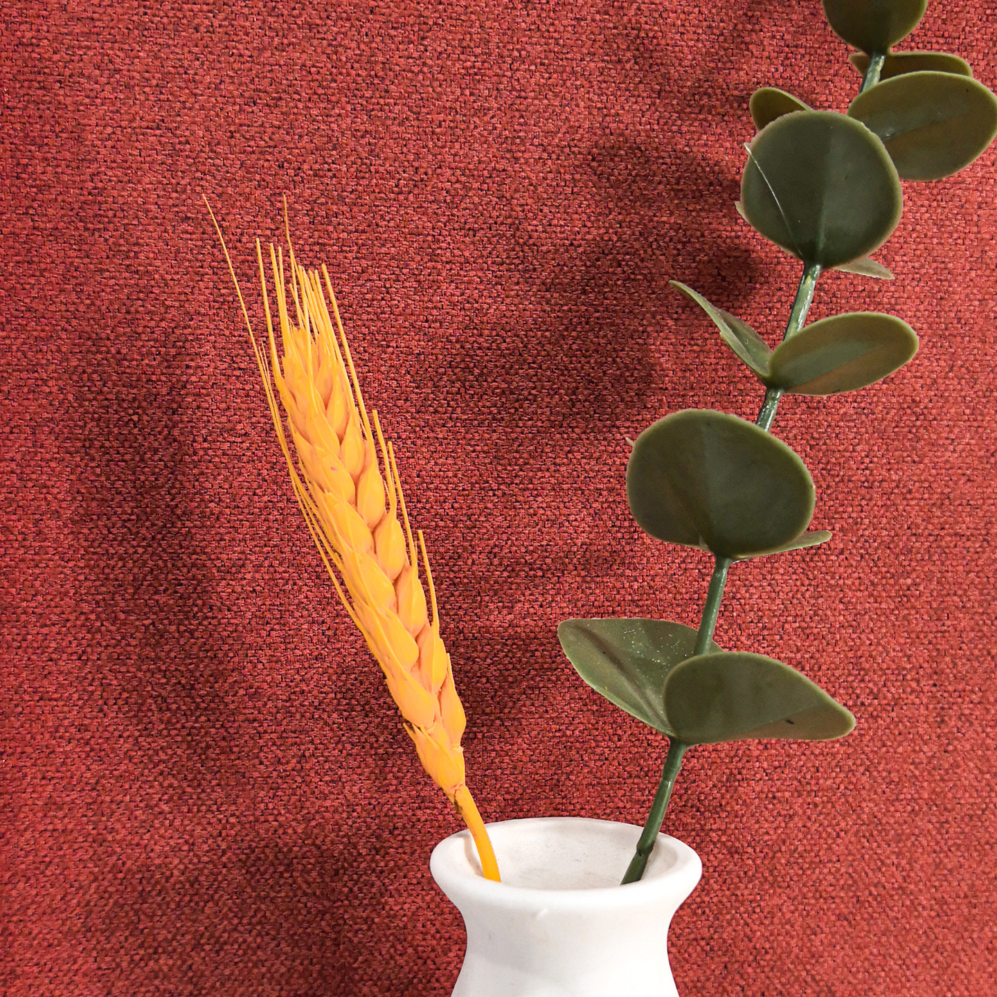 砖红色 故宫红色合集中国红哑光棉麻厚重质感 暗红西瓜红无缝墙布