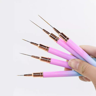 5PCS Nail Art Liner Brushes Hand Painted Brush Acrylic UV Ge