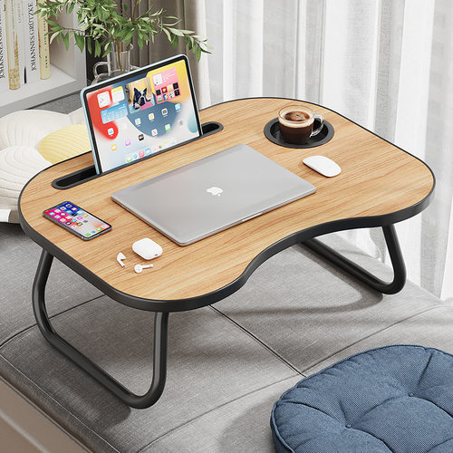 Foldable bed table Study desk laptop table Bay window table