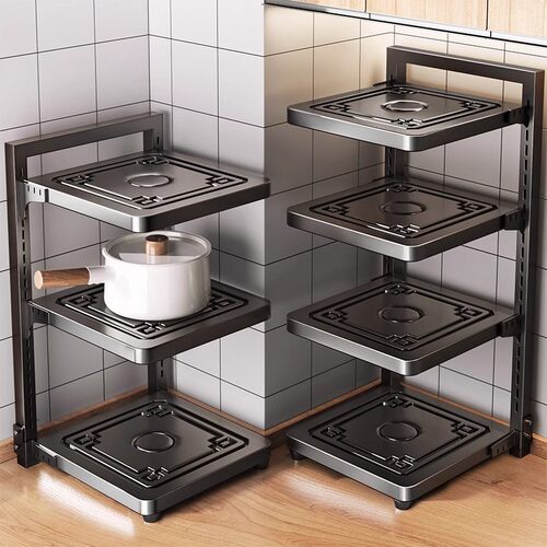 Pan rack Pot rack Organizer Kitchen storage rack Cabinet锅架