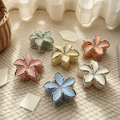 Hair Flower Clip Clips Hawaiian Plumeria Beach Flowers Claw