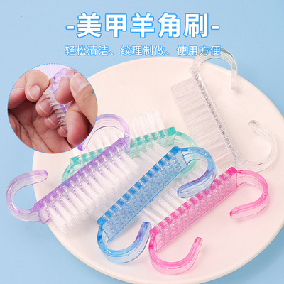 Handle Grip Nail Brush Hand Fingernail Cleaner Scrubbing Kit