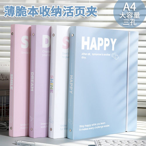 2 ring binder活页夹 a4 3 holes folder夹 looseleaf file文件夹