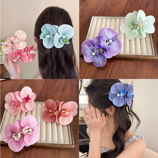 Hair Flower Clip Clips Hawaiian Plumeria Beach Flowers Claw