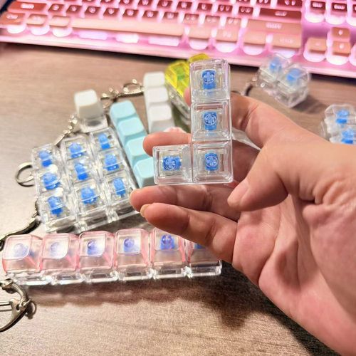 backpack keychain clicker keyboard fidget toys解压键盘小玩具